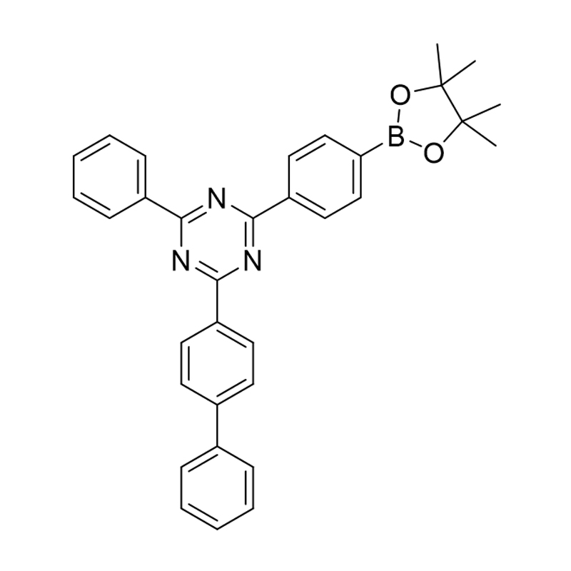 2-([1،1'-بی فنیل]-4-ایل)-4-فنیل-6-(4-(4،4،5،5-تترمتیل-1،3،2-دیوکسابورولان-2-ایل) فنیل )-1،3،5-تریازین
