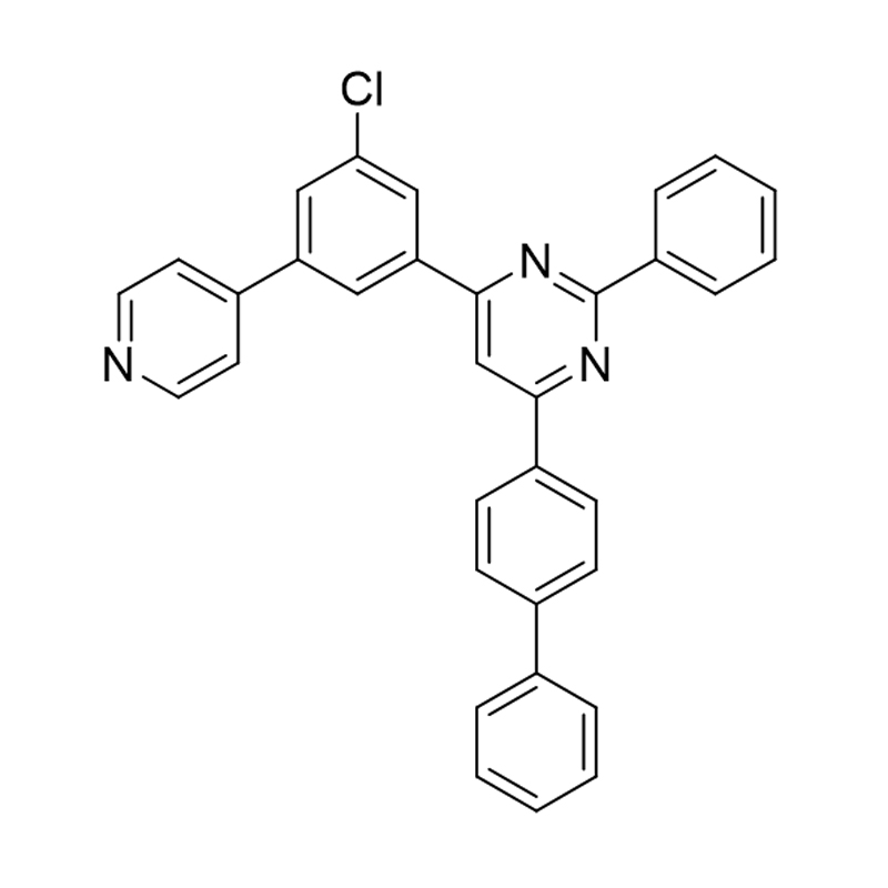 4-([1،1'-بی فنیل]-4-یل)-6-(3-کلرو-5-(پیریدین-4-ایل) فنیل)-2-فنیل پیریمیدین